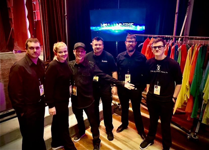 Miss Universe production crew backstage